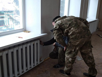 Бригада индивидуального предпринимателя Сергея Третьякова завершила капитальный ремонт системы отопления в здании детского сада «Журавушка»  в с. Степное.